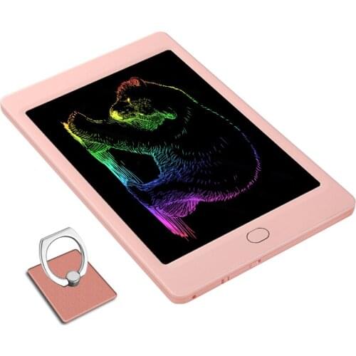 10 Inch Colorful LCD Writing Tablet, Digital Board Doodle, Drawing Pad for Kids Gifts or Adults Office Tools with Holder Pink