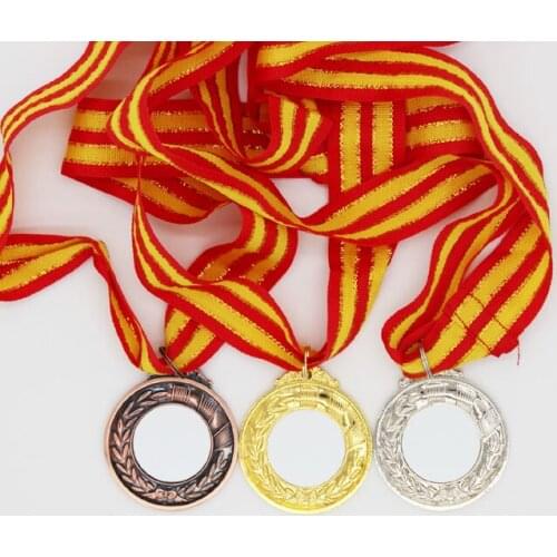 10pcs/Lot Sublimation Medal Tags Gold Silver Copper for Blank Sublimation INk Transfer Printing Heat Press DIY Can Print