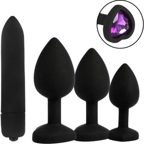 10 Vibrating Bullet Vibrators Clitoris Stimulatior A G Spot Prostate Massager Anal Plug Vibrator Masturbation Sex Toys for Woman