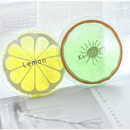 3pcs Round Colourful Iced Packs Cooler Bags Fruit Design Cold Fresh Food Drink RE