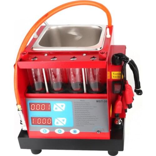 Auto Petrol Gasoline Fuel Injector Cleaning Machine Cleaner Injector Tester MST-30 4 cylinder Function the same as CNC602A