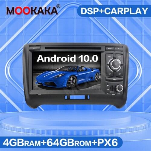 Android 9.0 64G PX6 Car Multimedia Player GPS Navigation For Audi TT 2006-2014 Auto Radio DVD Player Stereo Head Unit ISP Screen
