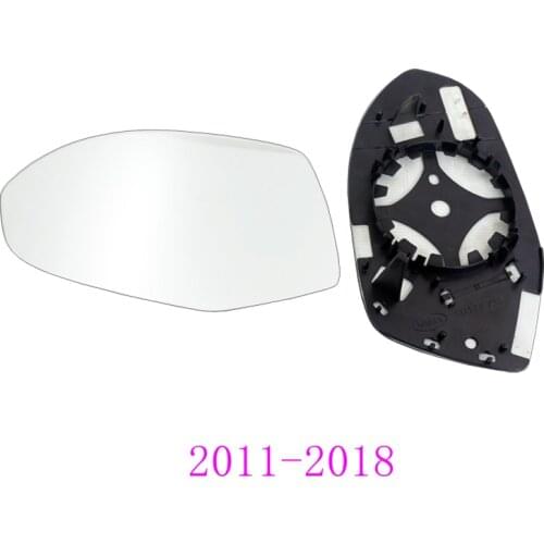Sideview Rear Mirror Lens Customize for Audi A7 2010-2019 White Mirror Blue Glass with Heating Turn Signal LED Large Vision