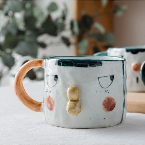 Water Cup Female Student Korean Version Special Designed Coffee Mugs Original Hand Taza Personalizada Unique Couple Gifts