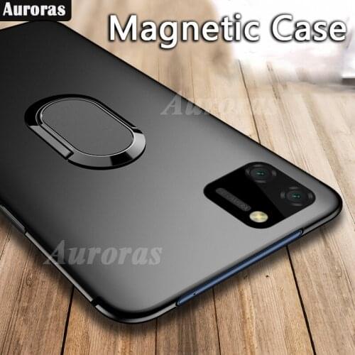 Auroras For Realme C11 2021 Case Ultra Thin Back Matte With Magnetic Attraction Ring Cover For Realme C11 Soft Case
