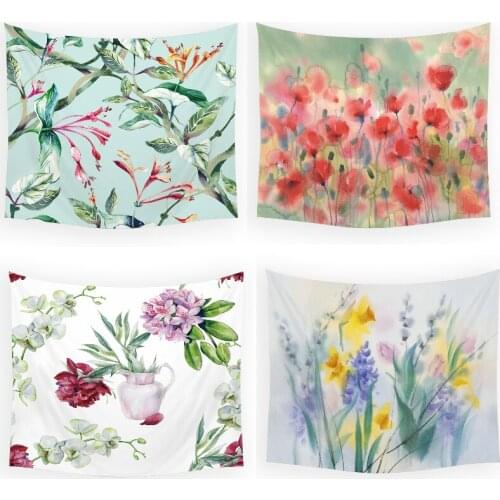 Flower leaves dorm room decor boho wall decor tarot tapestry farmhouse decor wall tapestry abstract elephant decor wall tapestry