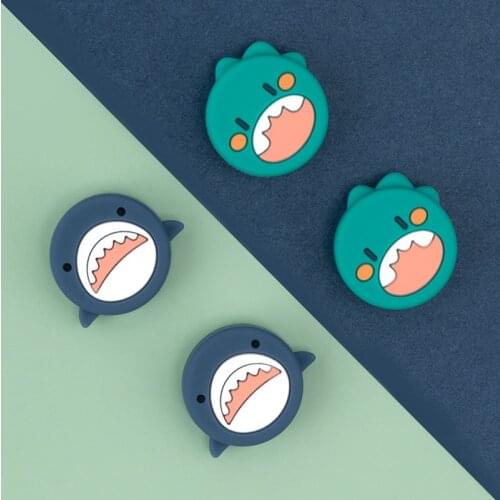 Dragon Shark Thumb Grip Cap Silicone Thumbstick Case JoyCon Joystick Cover NS Rocker Caps For Nintendo Switch Lite Accessories