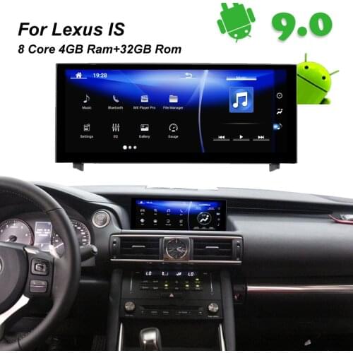 4GB RAM+32GB ROM Android 9.0 Car Radio GPS Navigation BT Head Unit for Lexus IS 200 250 300 350 200t 300h lexus IS300h 2014 2015