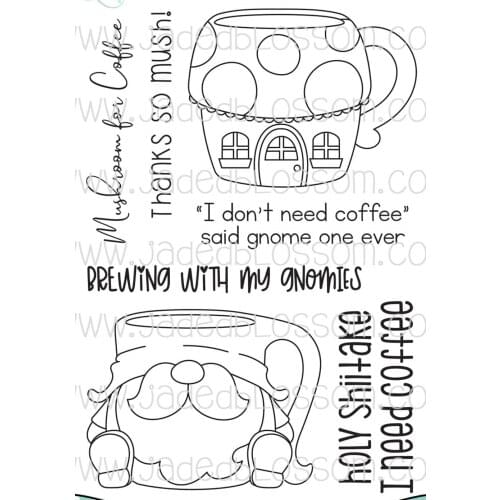 Mushroom cup stamp Clear Stamps for Scrapbooking Transparent Silicone Rubber DIY Photo Album Decor