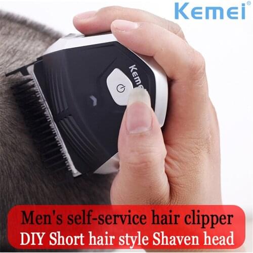 Kemei Hair Clipper Men DIY Hair Cutter Portable Hair Beard Trimmer Cordless Self-Haircut Machine