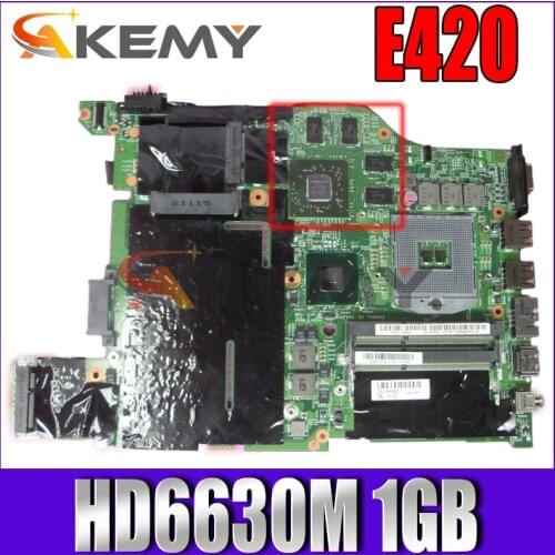 Akemy 04W0462 MAIN BOARD For Lenovo thinkpad edge E420 PC Motherboard HM65 DDR3 HD6630M 1GB Discrete graphics