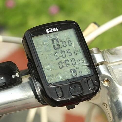 Multifunction Bicycle Computer SD 563B Waterproof LCD Display Cycling Bike Odometer Speedometer with Green Backlight Hot sale