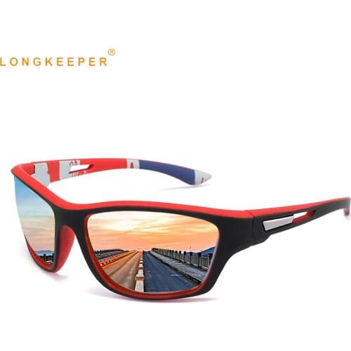 LongKeeper Fashion Polarized Sunglasses Men Classic Square Driving Sun Glasses Male Shades Sport Goggles UV400 Oculos masculino