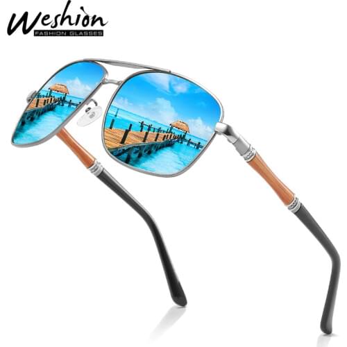 2021 Men Sunglasses Polarized Bamboo Wood Fashion Mirror Glasses Retro Shades Outdoor Driving Fishing Sun Glasses Accessories
