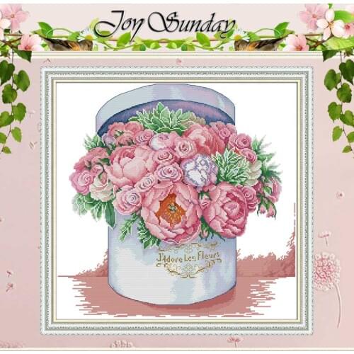 Send You Aromatic Counted Cross Stitch 11CT 14CT Cross Stitch Set Wholesale DIY flower Cross-stitch Kit Embroidery Needlework