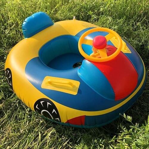 Baby inflatable toys swimming ring for kids Childrens float Pool toy beach inflatable Outdoor games Sunshade Swimming boat toys