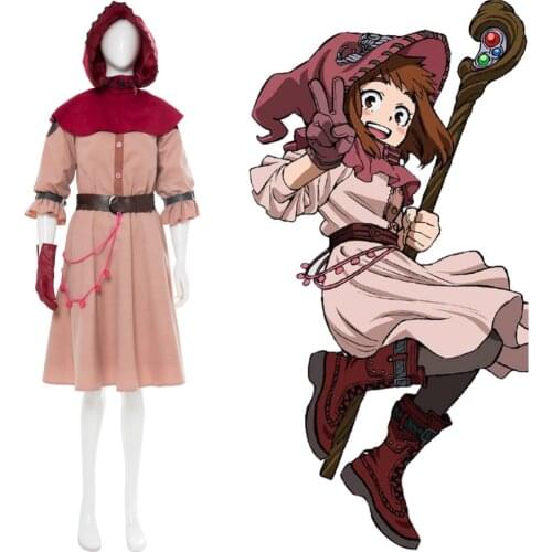 My Hero Academia Boku no Hero Academia Ochako Uraraka Witch Cosplay Costume Ochaco Uraraka Witch Dress Carnival Cosplay Dress