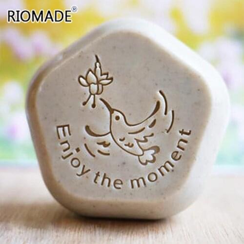 Bird Creative Art Word Handmade Soap Making Stamp Bird Series Transparent Natural Plexiglass Soap Seal With Handle Acrylic Seal