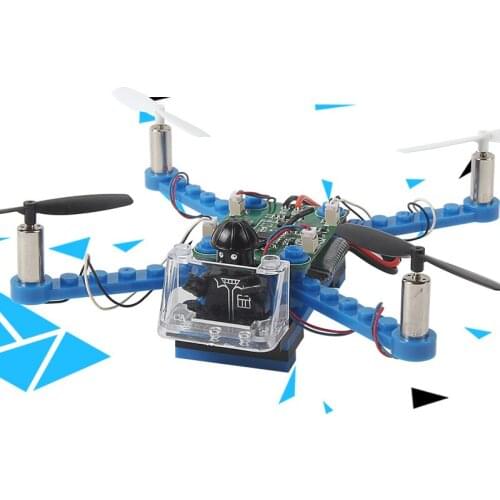 RC Helicopter DIY Building Blocks Drone 2.4G 4CH Mini 3D Bricks Quadcopter Assembling Educational Toys