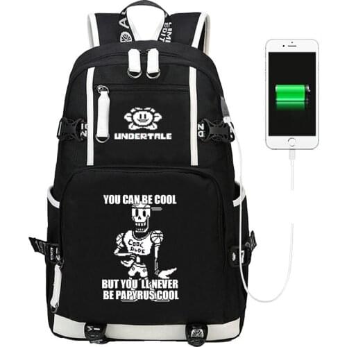 Papyrus Backpack Undertale Daypack Papy Schoolbag Be Cool Game Rucksack Satchel School Bag Computer Day Pack