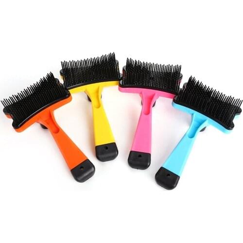 Pet Hair Removal Brush Dog Accessories Cat Hair Grooming Slicker Brush Gilling Cleaning Tools Dog brush tina para perros