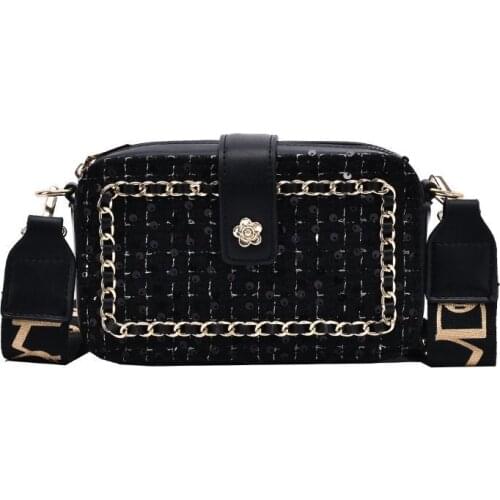 New Fashion Trendy Womens Shoulder Crossbody Bag Korean Version Wild Single Strap Woolen Cloth W8282 19X19X12cm