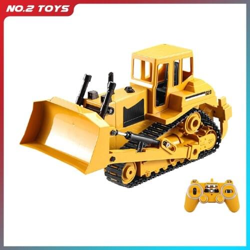 CONUSEA Super RC Truck Bulldozer Caterpillar Tractor Model Engineering Cars Excavator 2.4Ghz Radio Controlled Car Toy For Boys