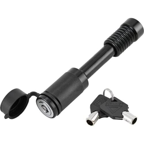 Heavy Duty 5/8" Trailer Hitch Pin Lock Plum Blossom Lock Core Keys & Rubber Cap For RV Truck Trailer Tow Receiver Universal