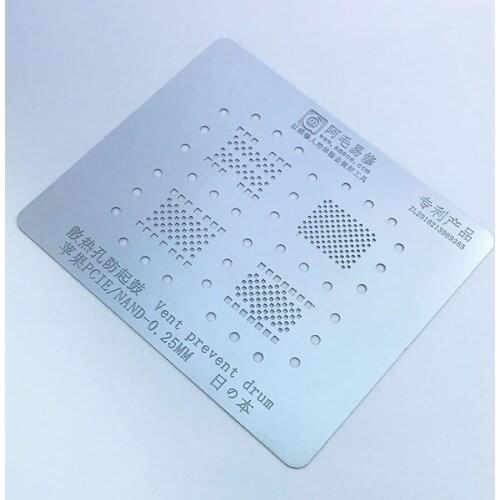 Amaoe Reballing Stencil Hard Disk/NAND /PCIE Stencil for iPhone XR XS max XS X 8P 8 7P 7 6sp 6P iPad all Series Repair