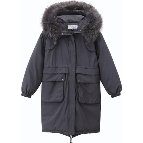 UVRCOS Women's Parkas With Natural Fur