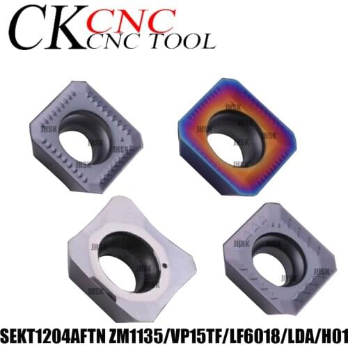 CNC milling inserts square SEKT1204AFTN ZM1135 SEKT1204AFTN-FK SEKT1204AFTN-XM SEHT1204AFFN-X83 KM milling cutter machine blades