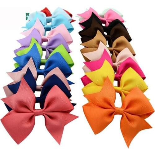 Wholesale Baby Girl Ribbons Bow Hair Clip Christmas Fashion Hairpins Baby Accessories E565