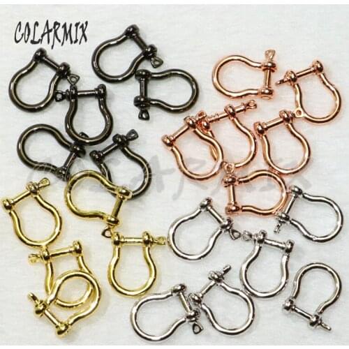 10pcs Screw clasp bolt clasp small charm accessories for necklace zircon crystal clasp jewelry making 50212