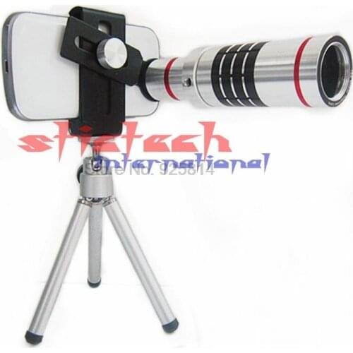 By dhl or ems 20pcs 18X Zoom Optical Telescope With Mini Tripod For Samsung iPhone Xiaomi Redmi Note
