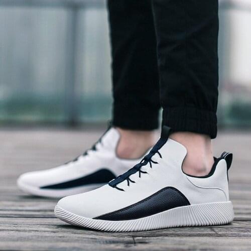 2021 New Fashion Mens Shoes Breathable Soft Sole Single Shoes Business Non-Slip Leather Shoes Fashion Lazy Wild Mens Sneakers
