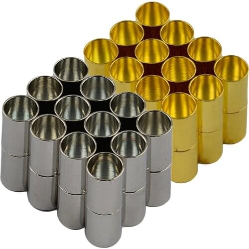 24 Sets Silver And Gold Plated Leather Kumihimo Jewelry DIY