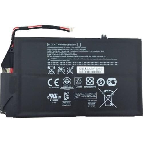 "3800mAh for HP Laptop battery EL04 EL04XL HSTNN-IB3R HSTNN-UB3R TPN-C102 Envy 4-1000sg Envy 4-1000sn 4-1001tx 4-1003tu 4-1007TX