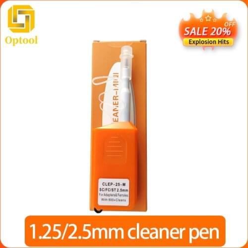 Free shipping 5/PCS SC/FC/ST one-click cleaning tool 2.5mm fiber cleaning pen 800 cleaning fiber cleaner