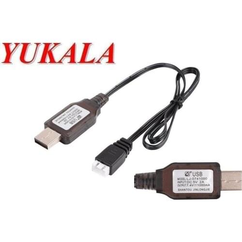 7.4V 1000Mah USB charger for 7.4v lithium battery 7.4v li-ion battery 2pcs/lot