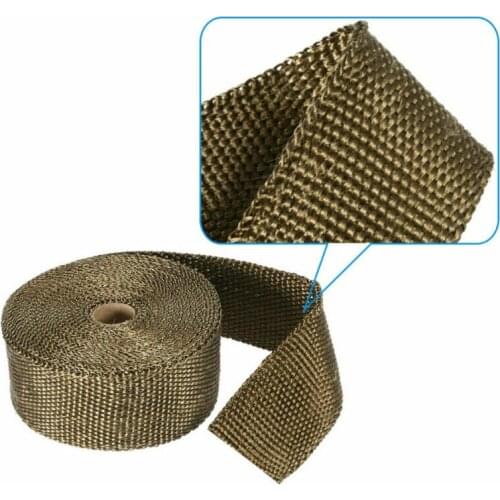 30M Top Quality Motorcycle Exhaust Systems Accessories Heat Wrap Titanium WRAP Exhaust Manifold Insulating Starp 10 Cable