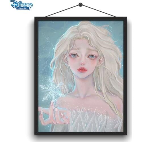 Disney 5D DIY Diamond Painting Princess Original Drawing Board Painted Full Circle Diamond Embroidery Crafts Home Decoration