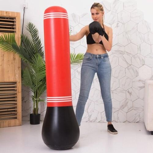 Tumbler Punching Bag Fitness Inflatable Punching Bag Home Fitness Boxing Fight Training Decompression Toy Taekwondo Equipment