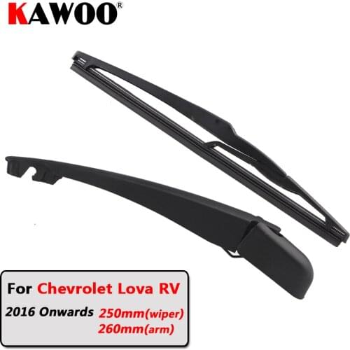 KAWOO Car Rear Wiper Blades Back Window Wipers Arm For Chevrolet Lova RV Hatchback (2016 Onwards) 250mm Auto Windscreen Blade
