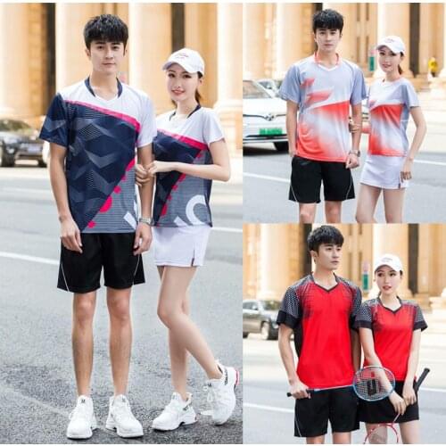 2020 Badminton Shirts Sports Men/Women,Quick Dry Table Tennis t shirts Running ping pong shirt Fitness Training tennis T Shirts