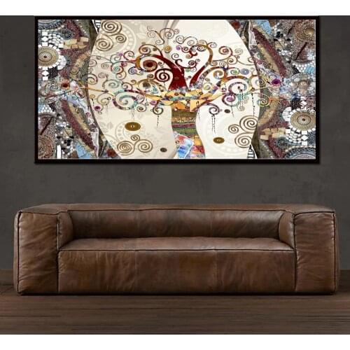 Gustav Klimt Tree Of Life Canvas Art Paitnings Classical Famous Painting Reproductions Gustav Klimt Wall Picture For Living Roo