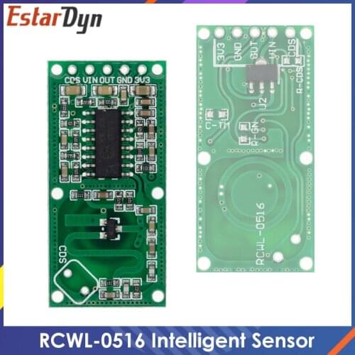 1pcs RCWL-0516 microwave radar sensor module Human body induction switch module Intelligent sensor