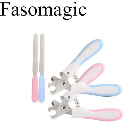 Stainless Steel Pet Nail Clippers Set Cat and Dog Scissors Small and Medium Nail Clippers Cleaning and Grooming Tools