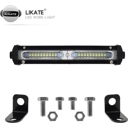 LKT 7Inch 60w Led Light Bar Spotlight Searchlight for Tractor Trailer Auto Car Motorcycle Ramp Lamp Worklight