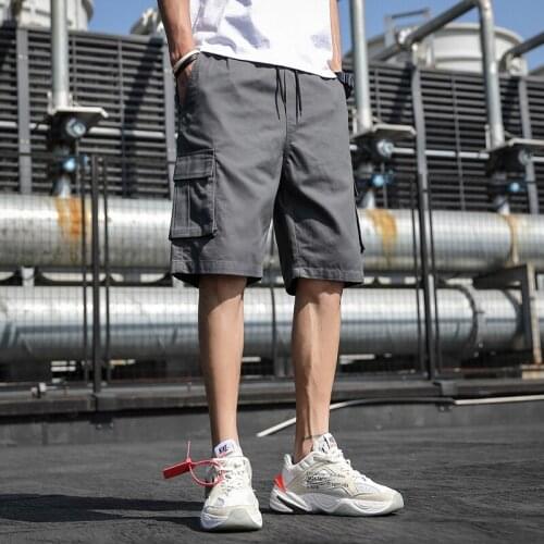 Men Shorts Pants Casual Cargo Multi Pockets Combat Summer Trousers Fashion F30