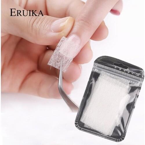 ERUIKA 10pcs Silk Fiberglass for Nail Extension Form Nail Building Extension Form UV Gel Acrylic Nail Art Tool Kit